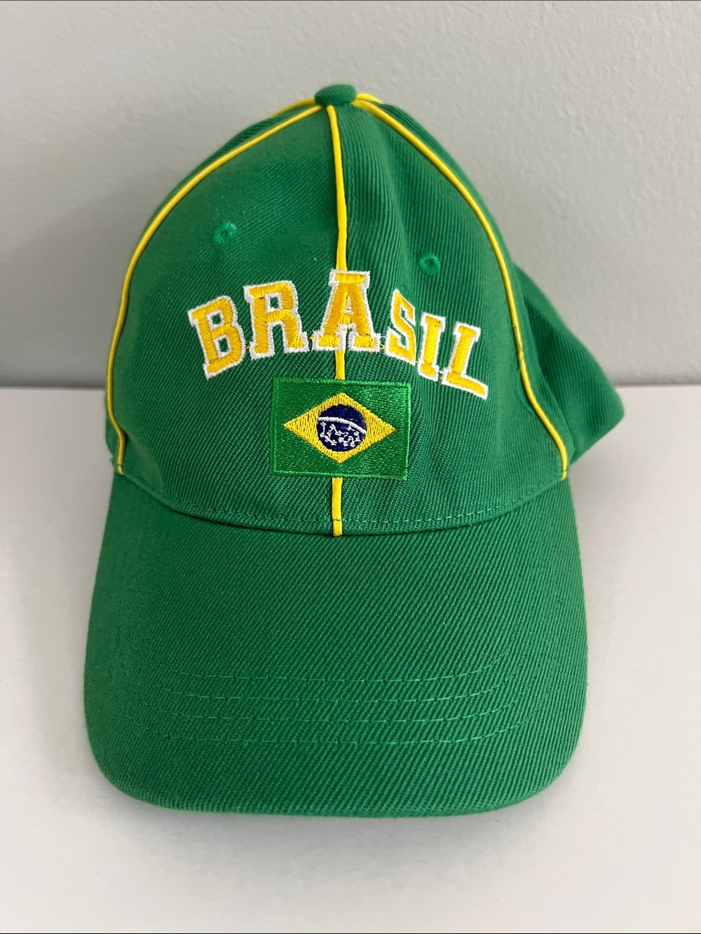 Brasil Embroidered Green Baseball Cap